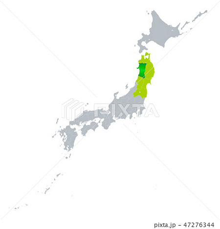 秋田県のイラスト素材