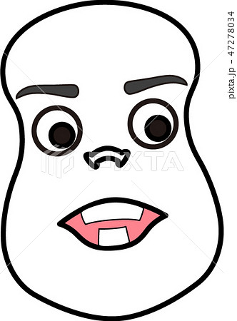 瓢箪顔のイラスト素材 瓢箪顔のイラスト素材