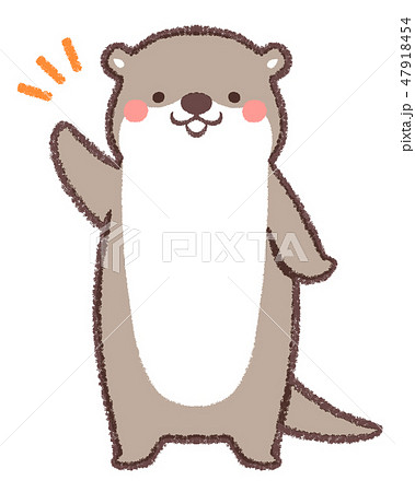 カワウソのイラスト素材