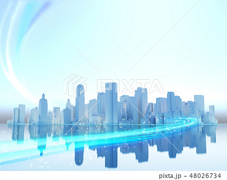 ニューヨーク摩天楼のイラスト素材