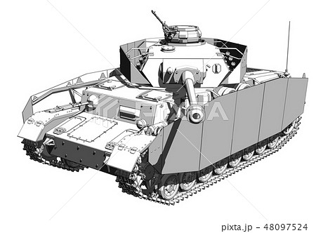 Iv号戦車のイラスト素材