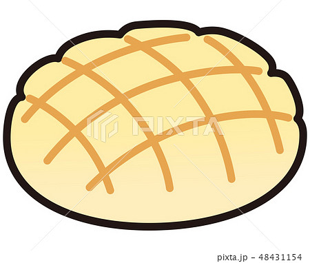 菓子パン メロンパンのイラスト素材