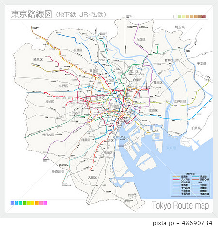 東京地図の写真素材 Pixta