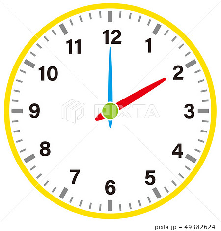 時計 2時 ２時 14時の写真素材
