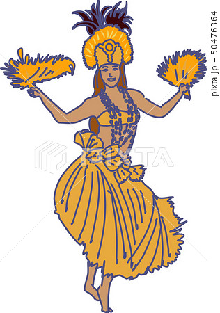 フラダンス 女の子 かわいいのイラスト素材 フラダンス 女の子 かわいいのイラスト素材