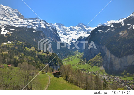 Amazing Mountain Ridge View From The Mannlichen Station