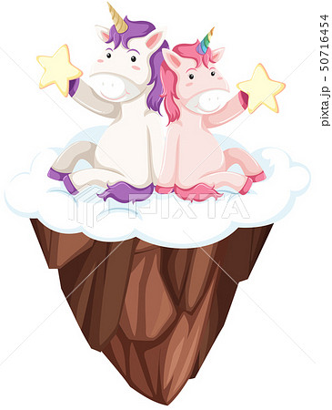 かわいい 可愛い ユニコーン ベクターのイラスト素材