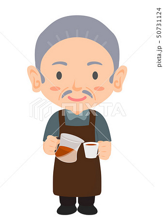 店長のイラスト素材