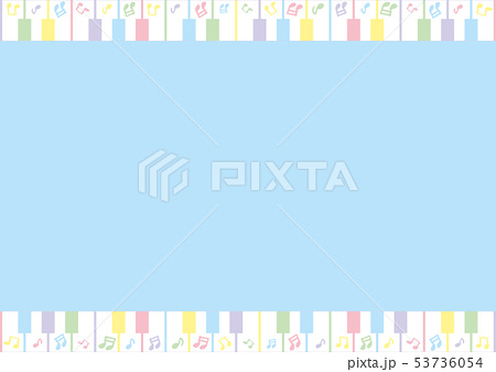 音符 イラスト パステルカラー 手書きのイラスト素材