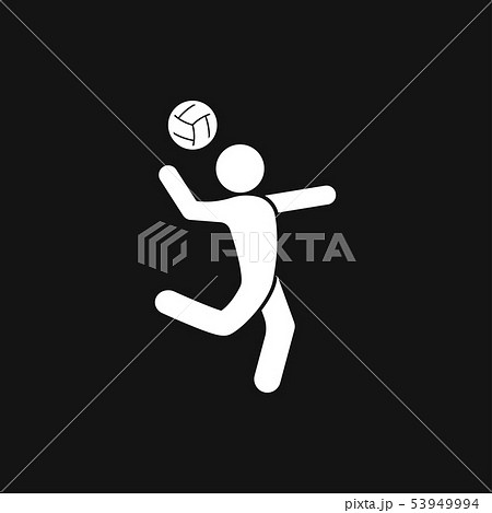 バレーボール アイコンの写真素材