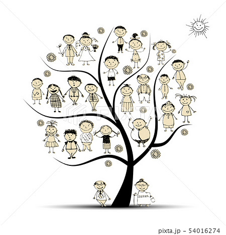 親戚のイラスト素材