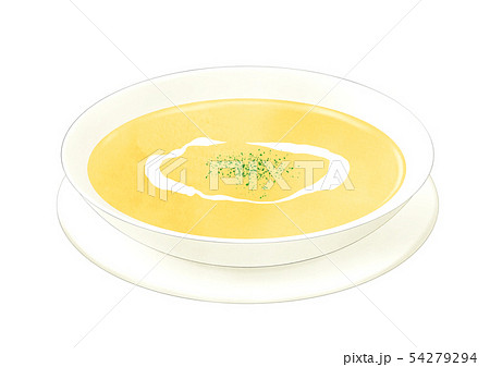 コーンポタージュのイラスト素材