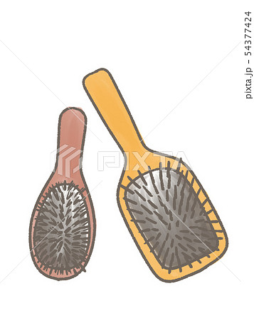 パドルブラシのイラスト素材