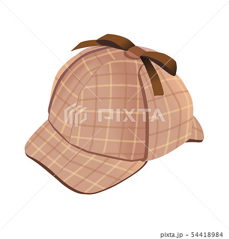 探偵帽のイラスト素材