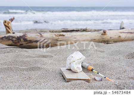 海洋汚染の写真素材