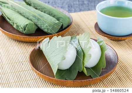 笹餅 ささ餅 笹もち ささもちの写真素材