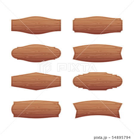 木の看板のイラスト素材