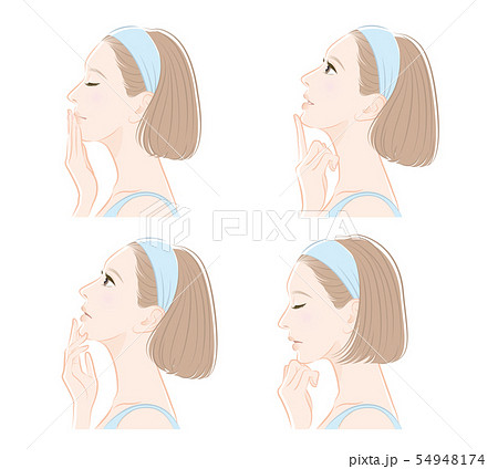 女性 横顔 若い ボブのイラスト素材 女性 横顔 若い ボブのイラスト素材