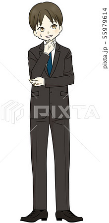 苦笑いのイラスト素材 苦笑いのイラスト素材