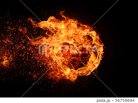 火 炎 火炎 玉の写真素材