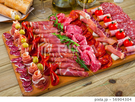 サラミ法の写真素材