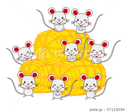 お米 米 キャラクター 米俵のイラスト素材