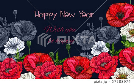 追悼 花のイラスト素材