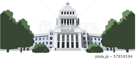 国会議事堂のイラスト素材集 ピクスタ
