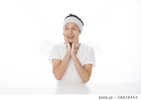 メンズスキンケアの写真素材