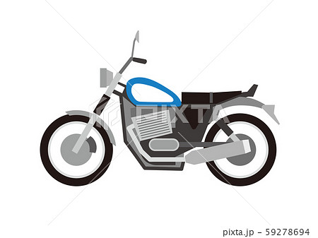 大型バイクのイラスト素材