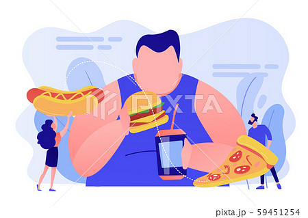 食べ過ぎのイラスト素材 食べ過ぎのイラスト素材