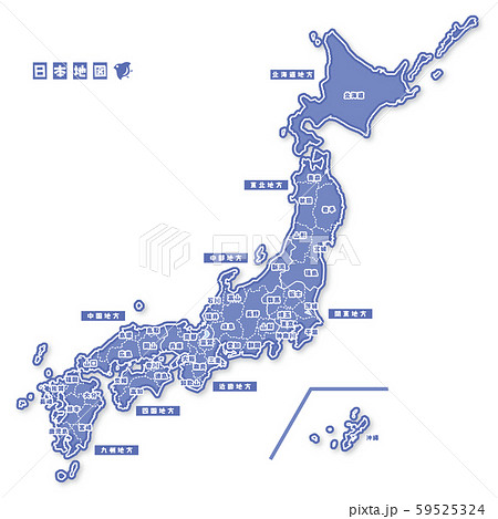 四国地図のイラスト素材集 ピクスタ