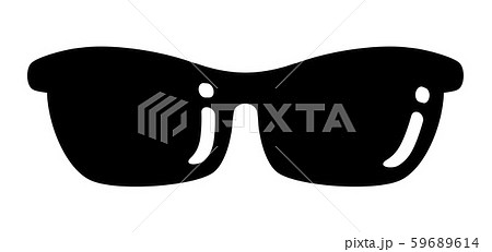 色メガネ サングラス メガネ 色めがねのイラスト素材 Pixta