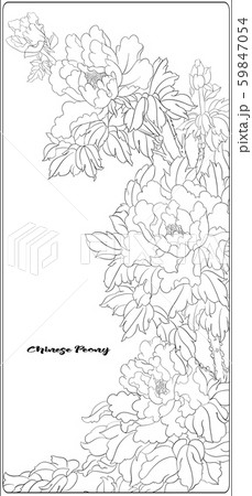 花 韓国 葉 イラストのイラスト素材