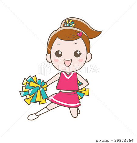 チアダンスのイラスト素材