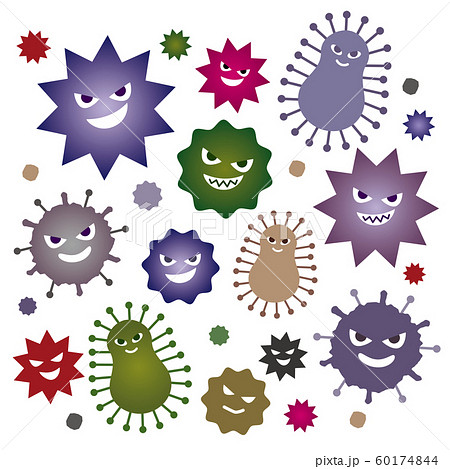 ばい菌のイラスト素材