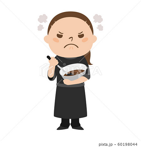 パティシエ ケーキ 女性 人物のイラスト素材