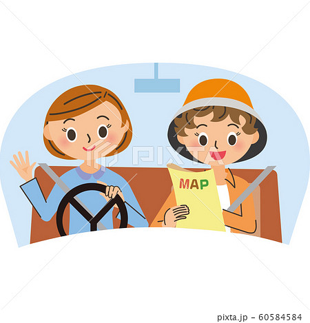 道案内のイラスト素材