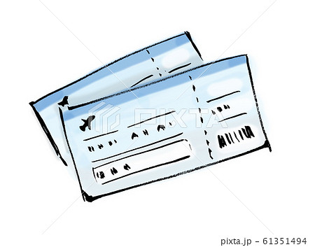 航空券のイラスト素材