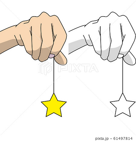 手 つまむ イラスト ボディパーツの写真素材