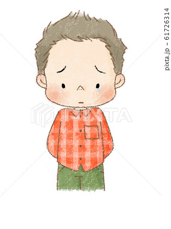 泣き顔のイラスト素材