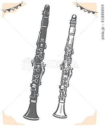 クラリネット 木管楽器の写真素材