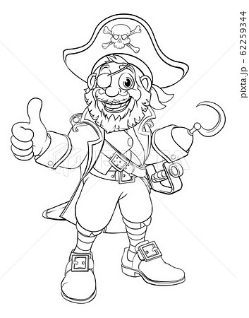 フック船長のイラスト素材