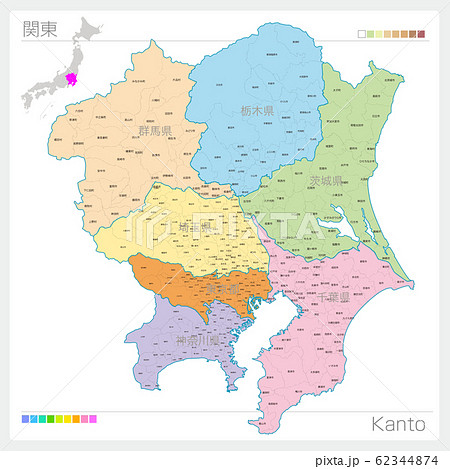東京地図のイラスト素材