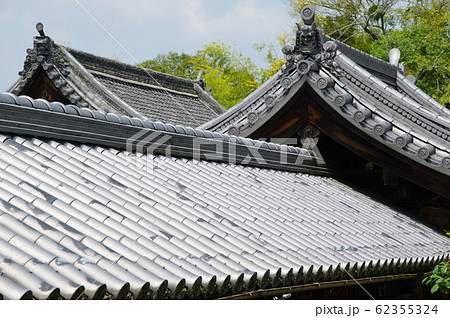 瓦屋根の写真素材