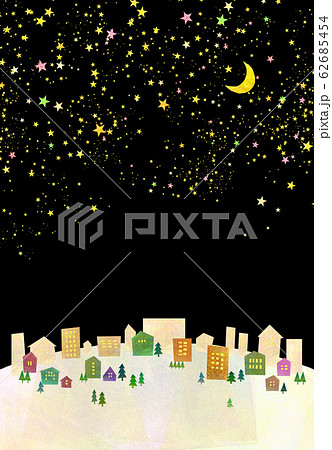 夜空 綺麗な夜空 のイラスト素材集 ピクスタ