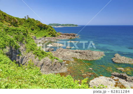 金剛崎 海岸の写真素材