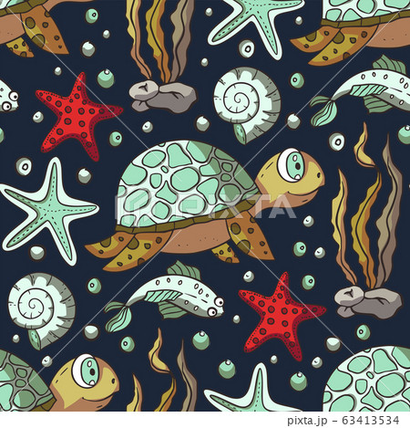 亀 壁紙 動物の写真素材