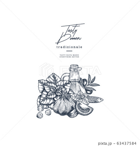 バジル ホワイト 色彩 色のイラスト素材