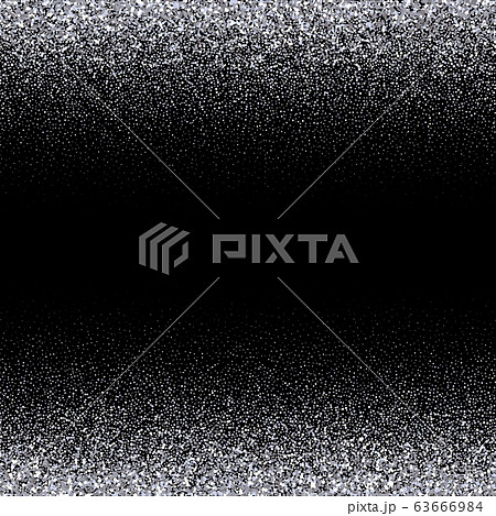 Silver glitter on a black background. - Vektorgrafik . eps 10